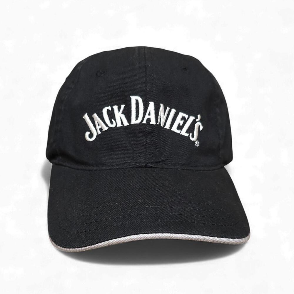 Jack Daniel's Old No 7 Brand Black Baseball Cap Embroidered Logo Adjustable‎
